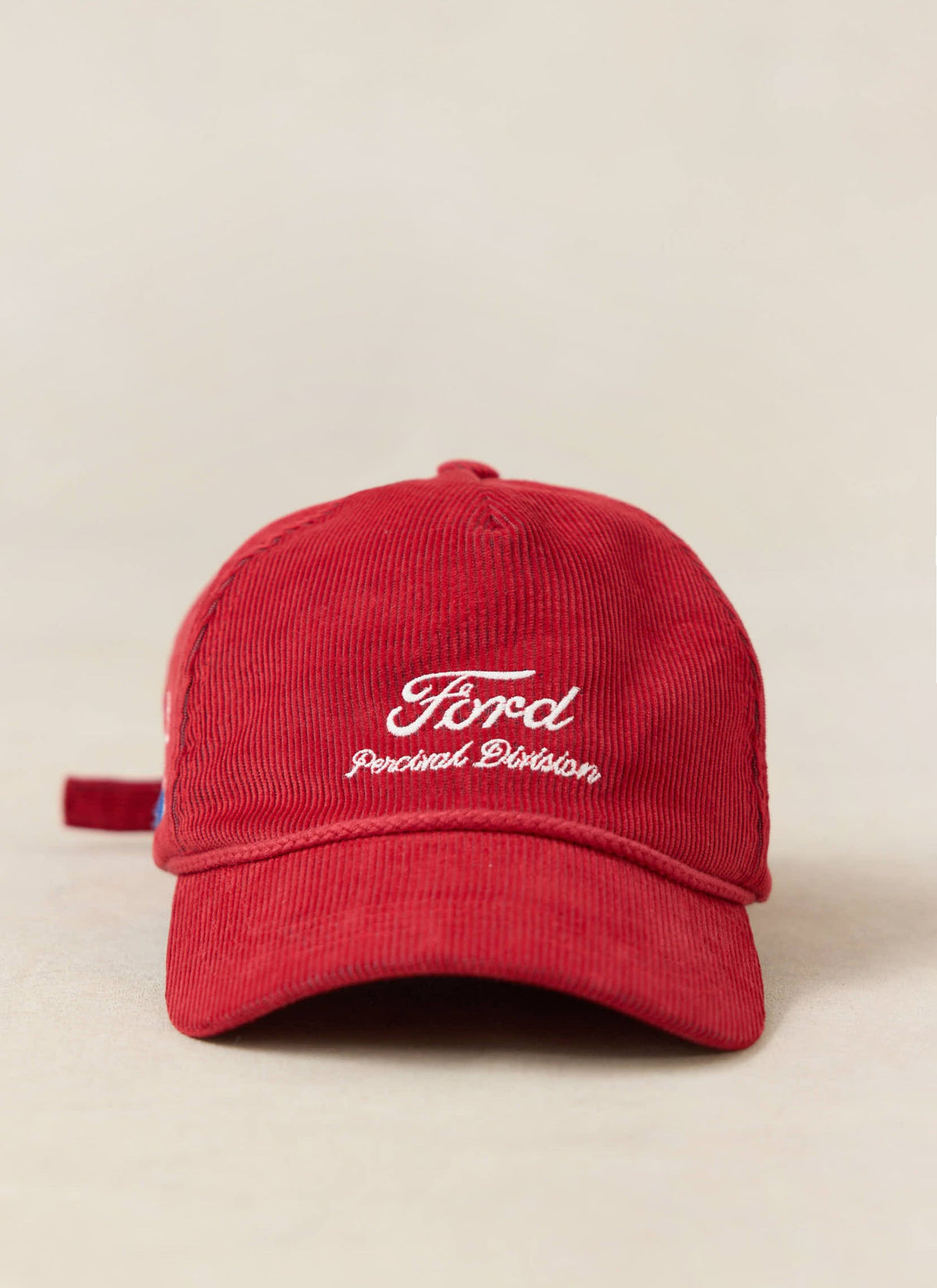 Men's Corduroy Trucker Cap - Cotton - Red - Ford x Percival | Percival