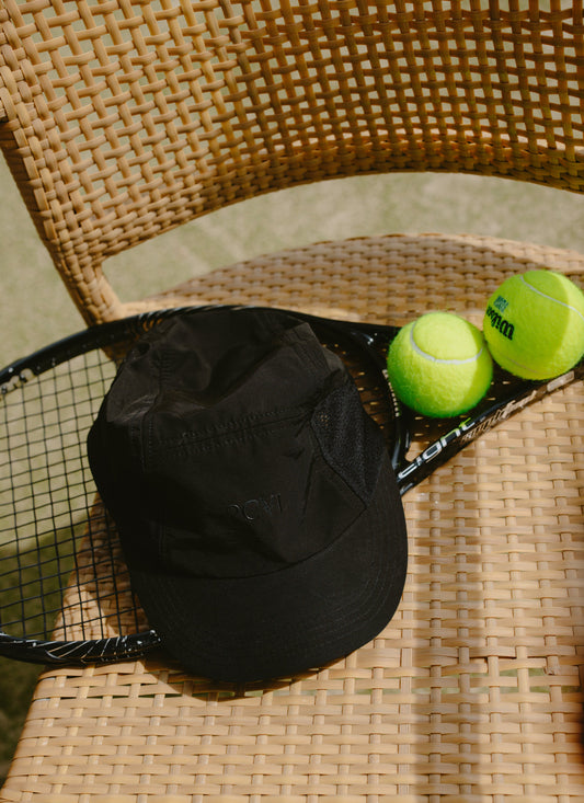 Men's Black Nylon Cap - PCVL Performance Wear | Percival