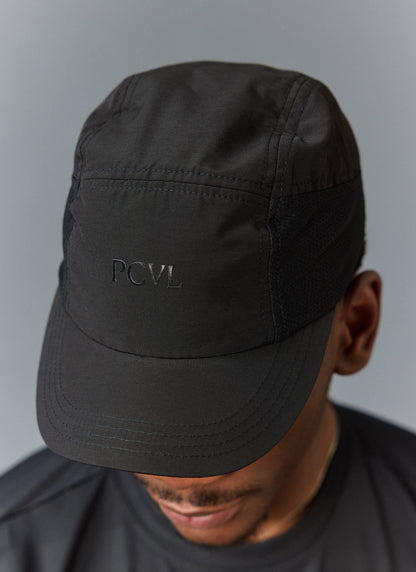 Men's Black Nylon Cap - PCVL Performance Wear | Percival