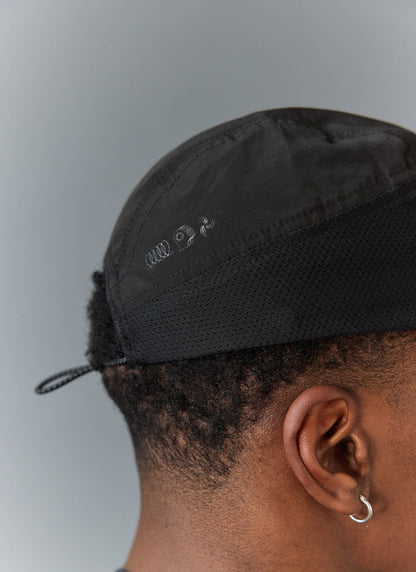 Men's Black Nylon Cap - PCVL Performance Wear | Percival