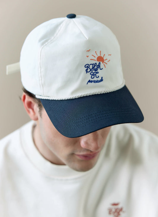 Trucker Cap - Brighton & Hove Albion F.C. x Percival - Cream Navy | Percival