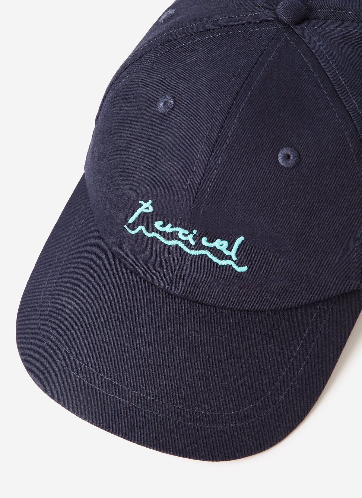 Amor Embroidered Cap - Cotton - Navy | Percival
