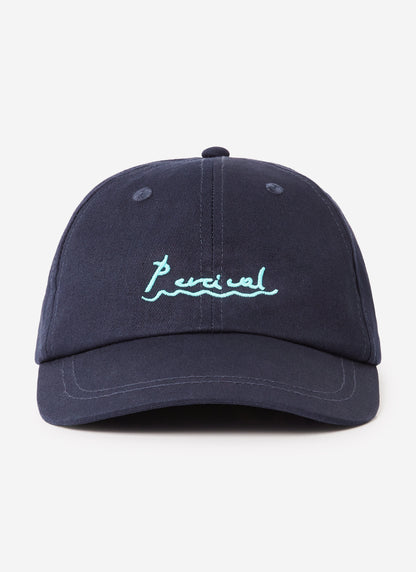 Amor Embroidered Cap - Cotton - Navy | Percival