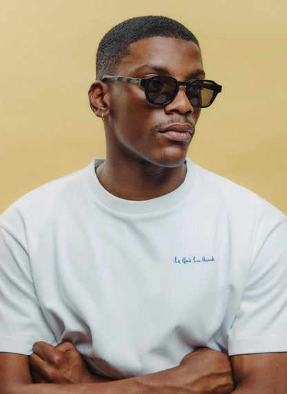 P001-E2 Black Sunglasses - Black Polarized Lenses | Percival