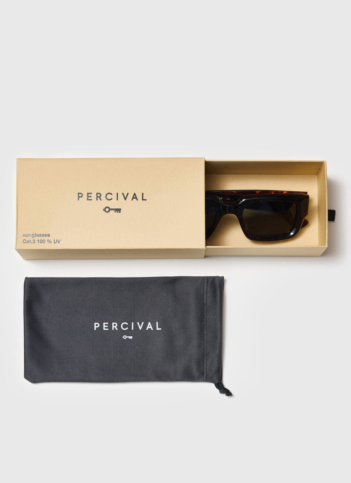 P002-E20 Demi Brown Tortoise Sunglasses - Bottle Green Lenses | Percival