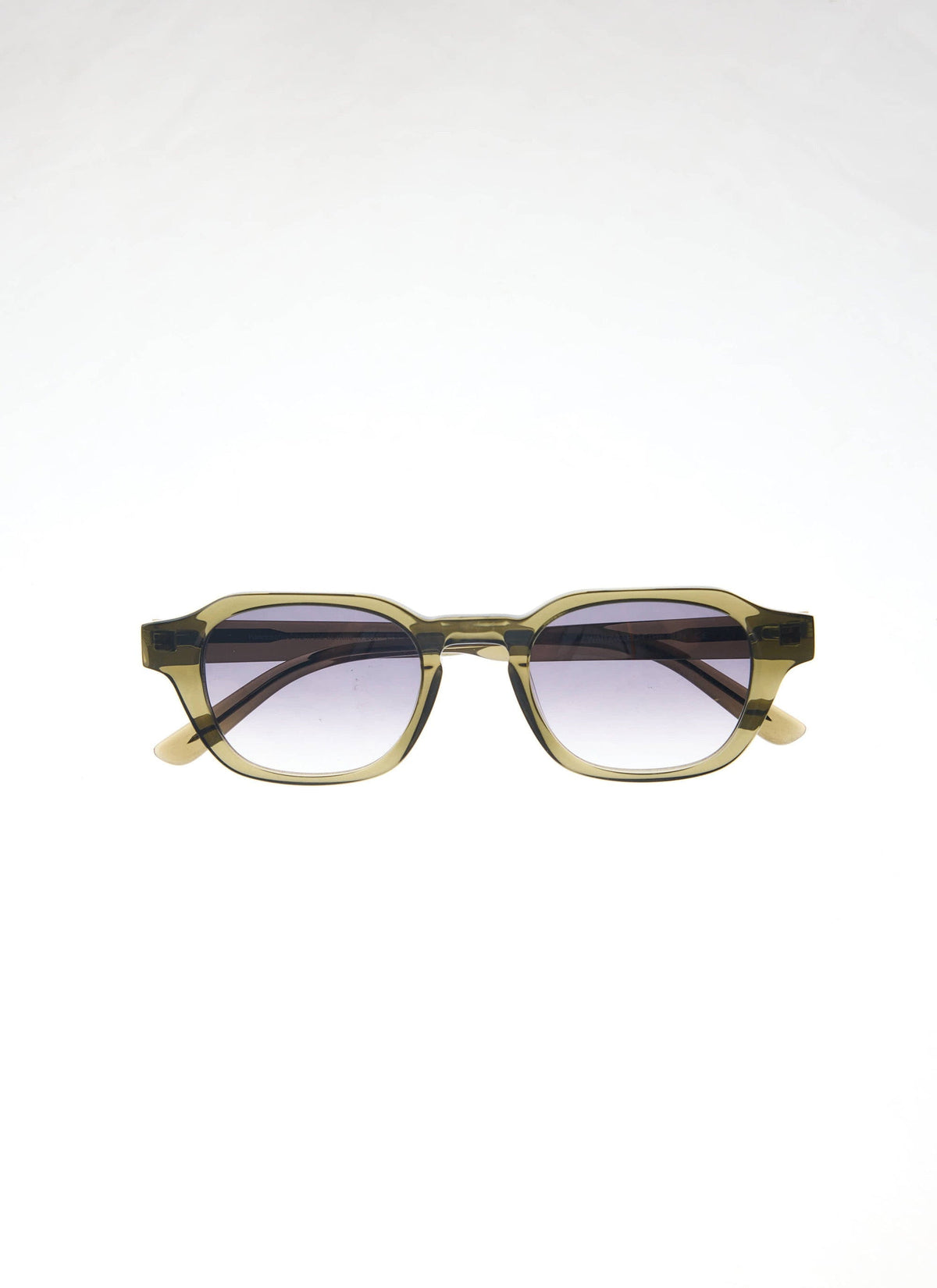 P001-E52 Olive Green Sunglasses - Light Brown Lenses | Percival