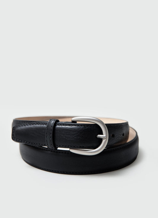 Men's Leather Dress Belt - Made in England - Black | Percival