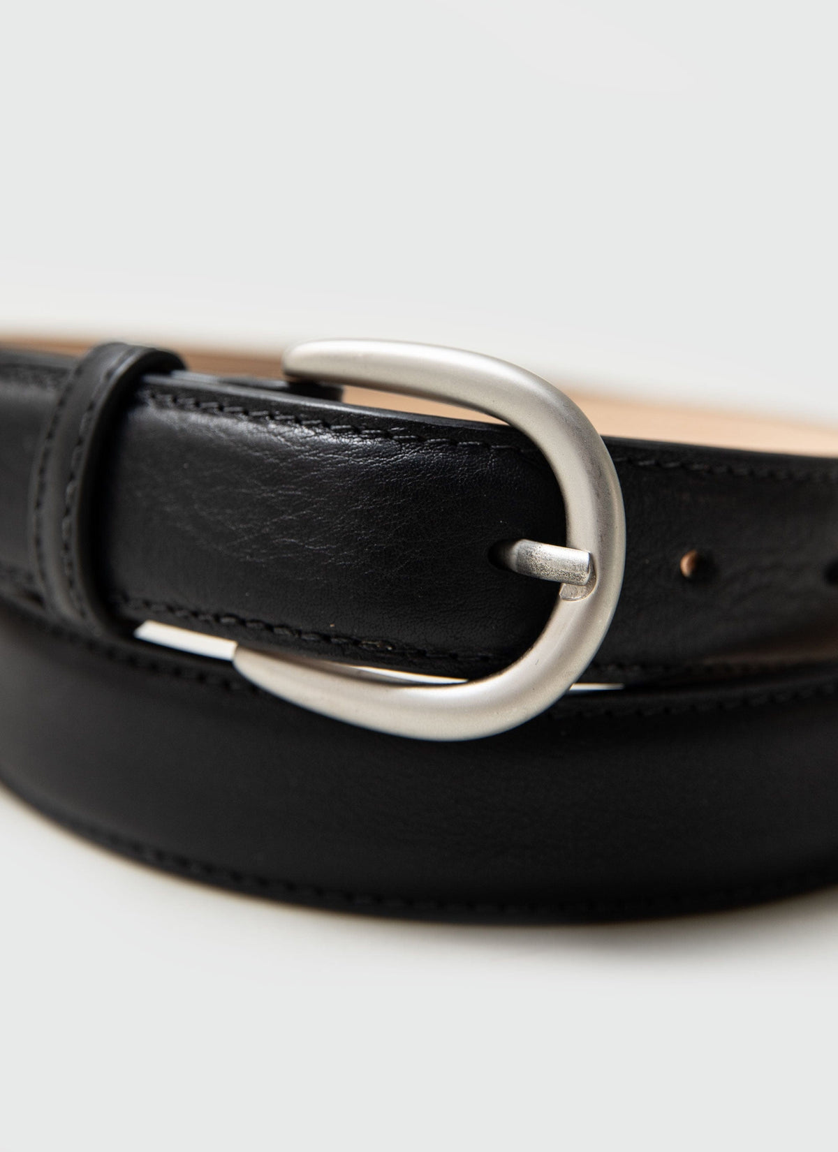 Men's Leather Dress Belt - Made in England - Black | Percival