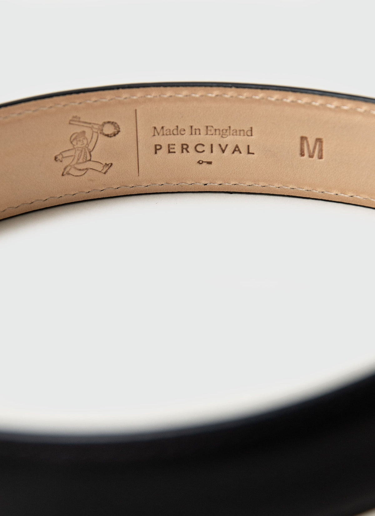 Men's Leather Dress Belt - Made in England - Black | Percival