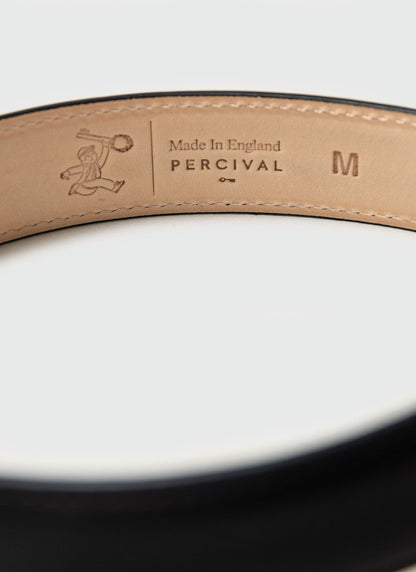Men's Leather Dress Belt - Made in England - Black | Percival