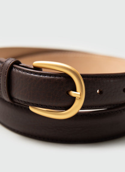 Men's Leather Dress Belt - Made in England - Brown | Percival