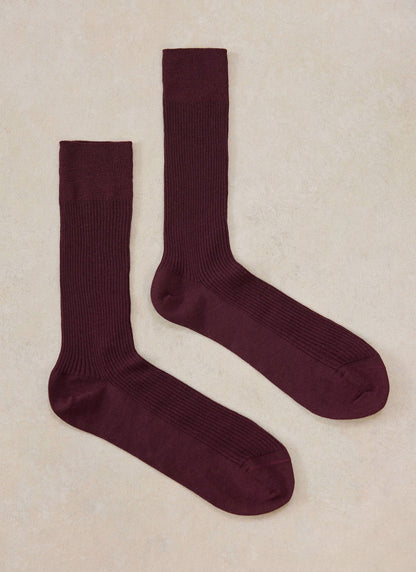 Men's Merlot Socks - Merino Wool | Percival