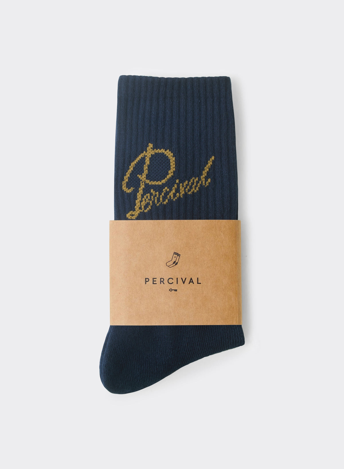 Men's Kingsley Jacquard Socks - Navy | Percival