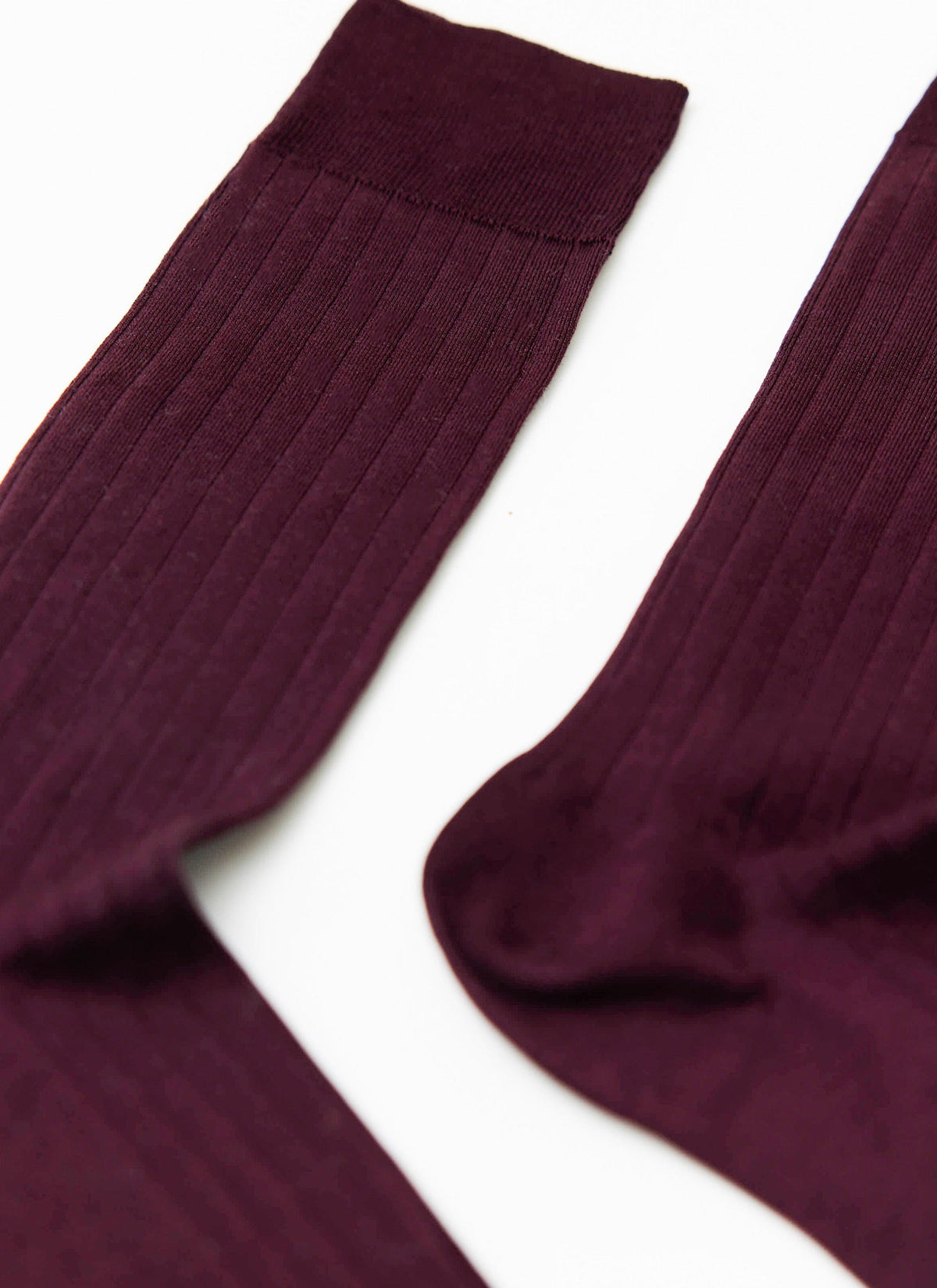 Loafer Dress Socks - Cotton - Merlot | Percival