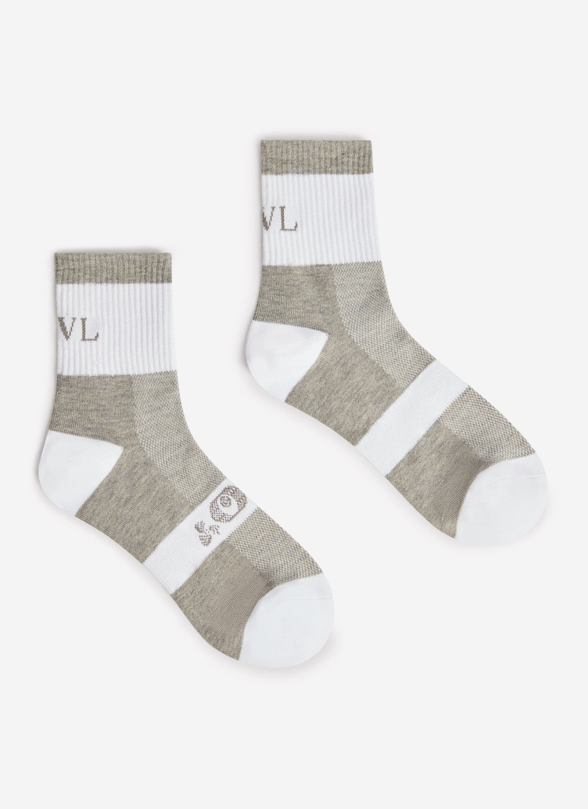 Men's Performance Socks - White PCVL Athletic Cotton | Percival