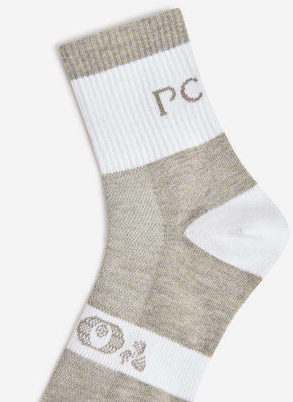 Men's Performance Socks - White PCVL Athletic Cotton | Percival