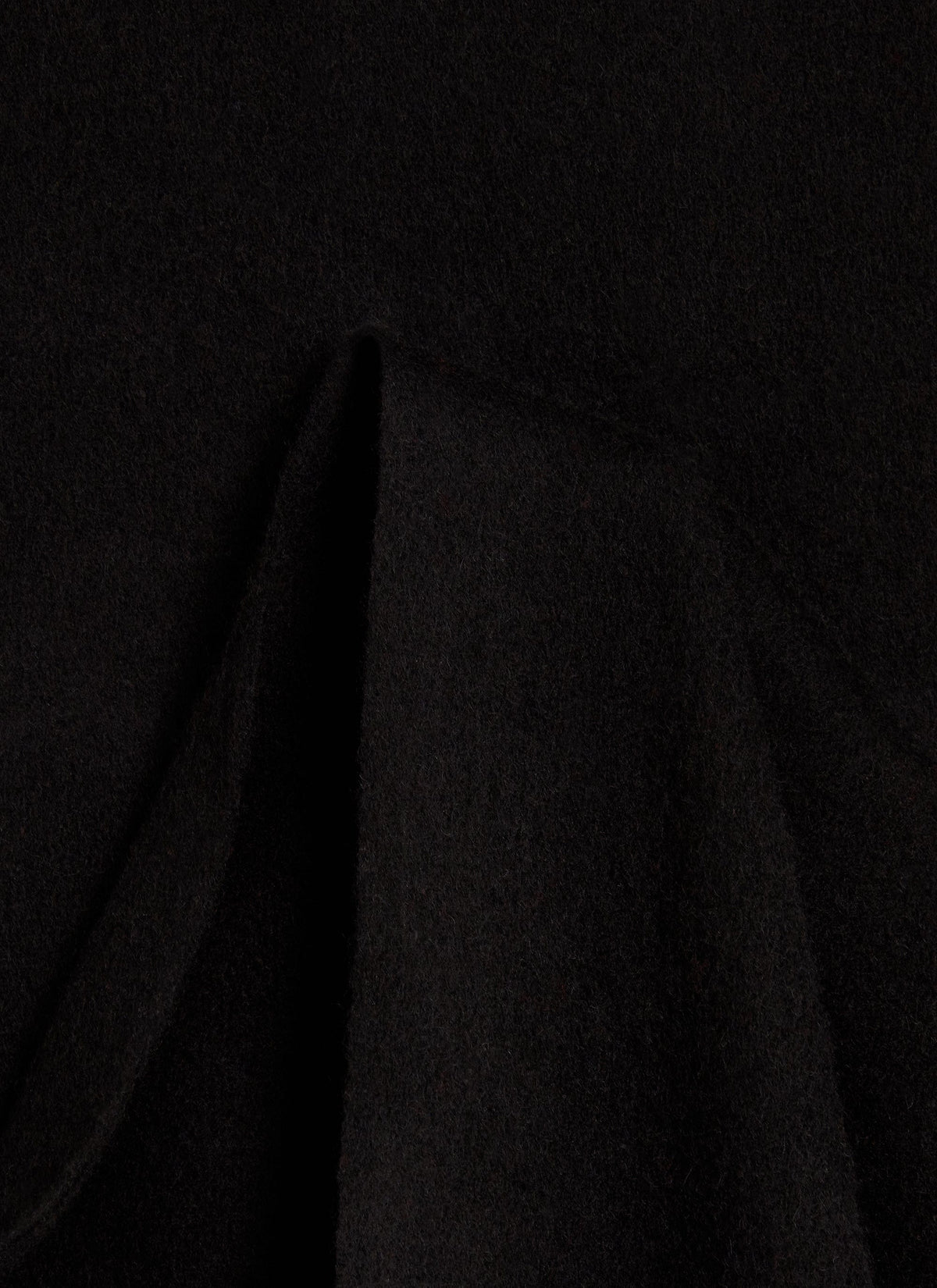 Men's Long Wool Scarf - Embroidered - Black | Percival