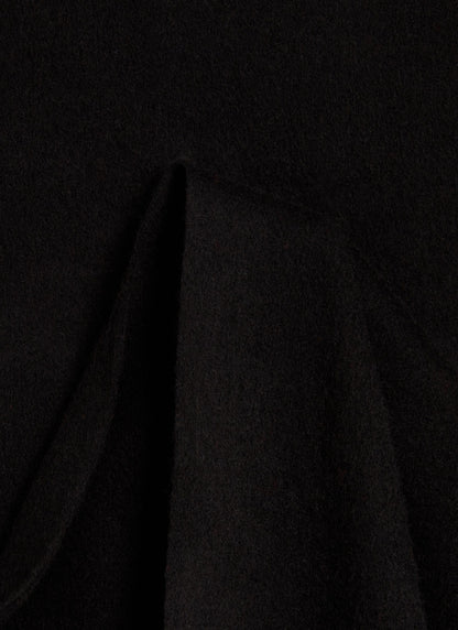 Men's Long Wool Scarf - Embroidered - Black | Percival