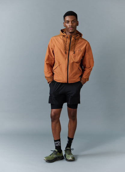 Men's PCVL Zip Through Water Resistant Jacket - Rust | Percival