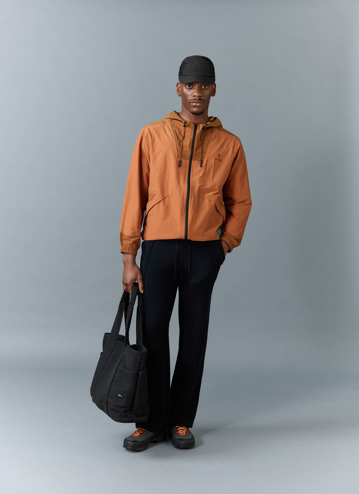 Men's PCVL Zip Through Water Resistant Jacket - Rust | Percival