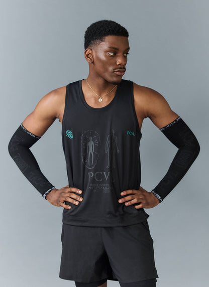Men's Arm Compression Sleeves - PCVL - Black | Percival