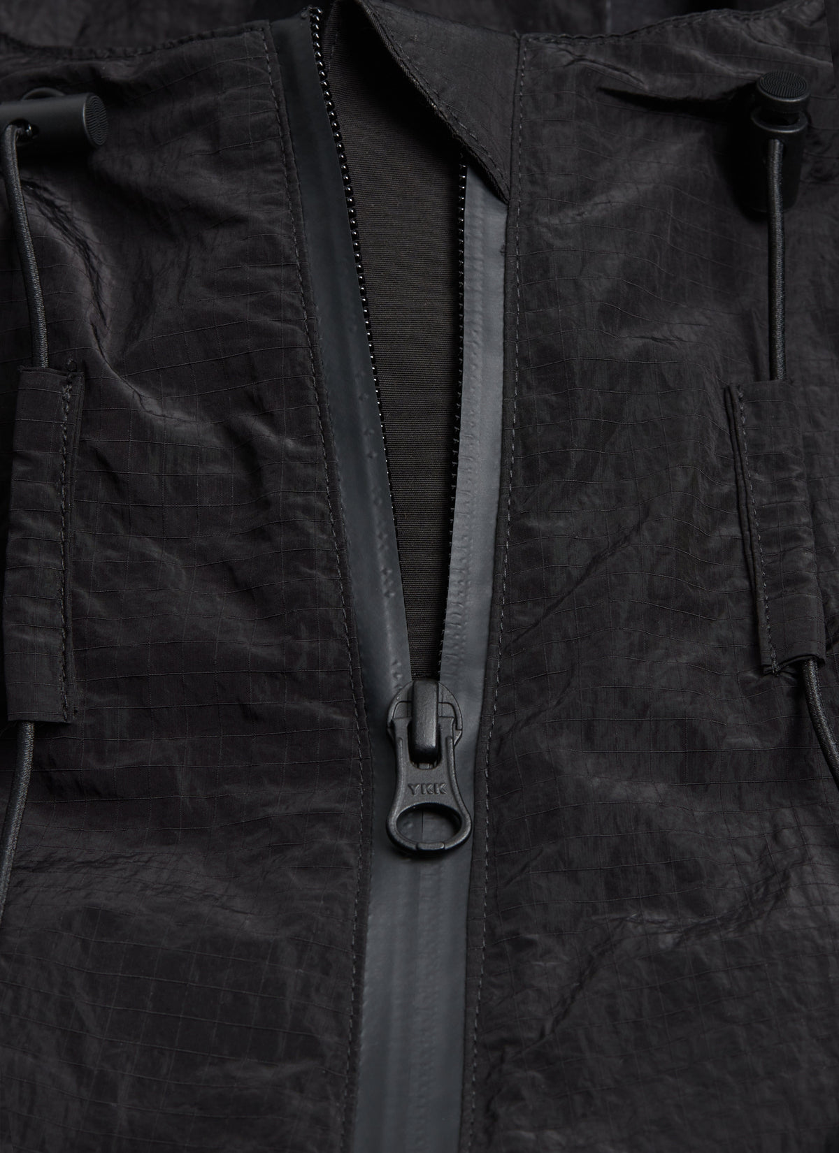 Men's Water Resistant Jacket - Black PCVL Zip Through | Percival