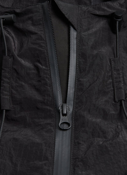 Men's Water Resistant Jacket - Black PCVL Zip Through | Percival