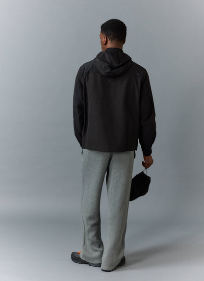 Men's Water Resistant Jacket - Black PCVL Zip Through | Percival