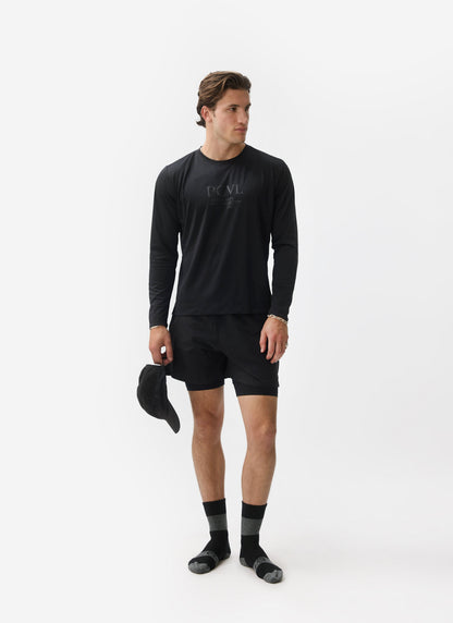 Men's Long Sleeve Performance Top - Black PCVL | Percival