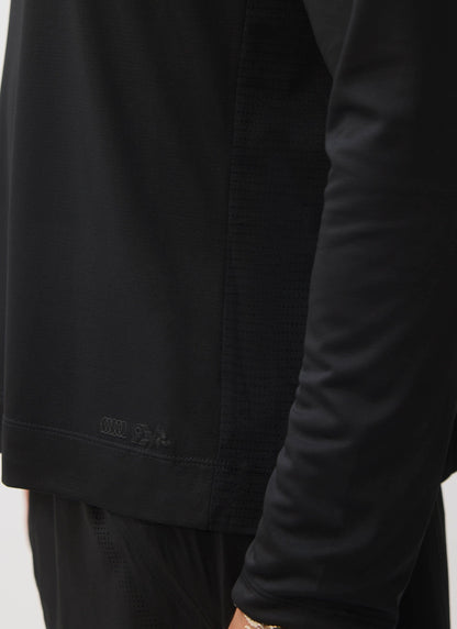Men's Long Sleeve Performance Top - Black PCVL | Percival