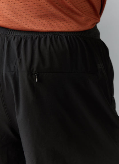 Men's 2 in 1 Running Shorts - Black PCVL | Percival