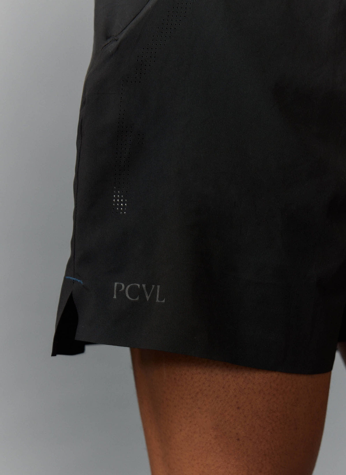 Men's PCVL Performance Nylon Shorts - Black - Quick-Dry, Breathable | Percival