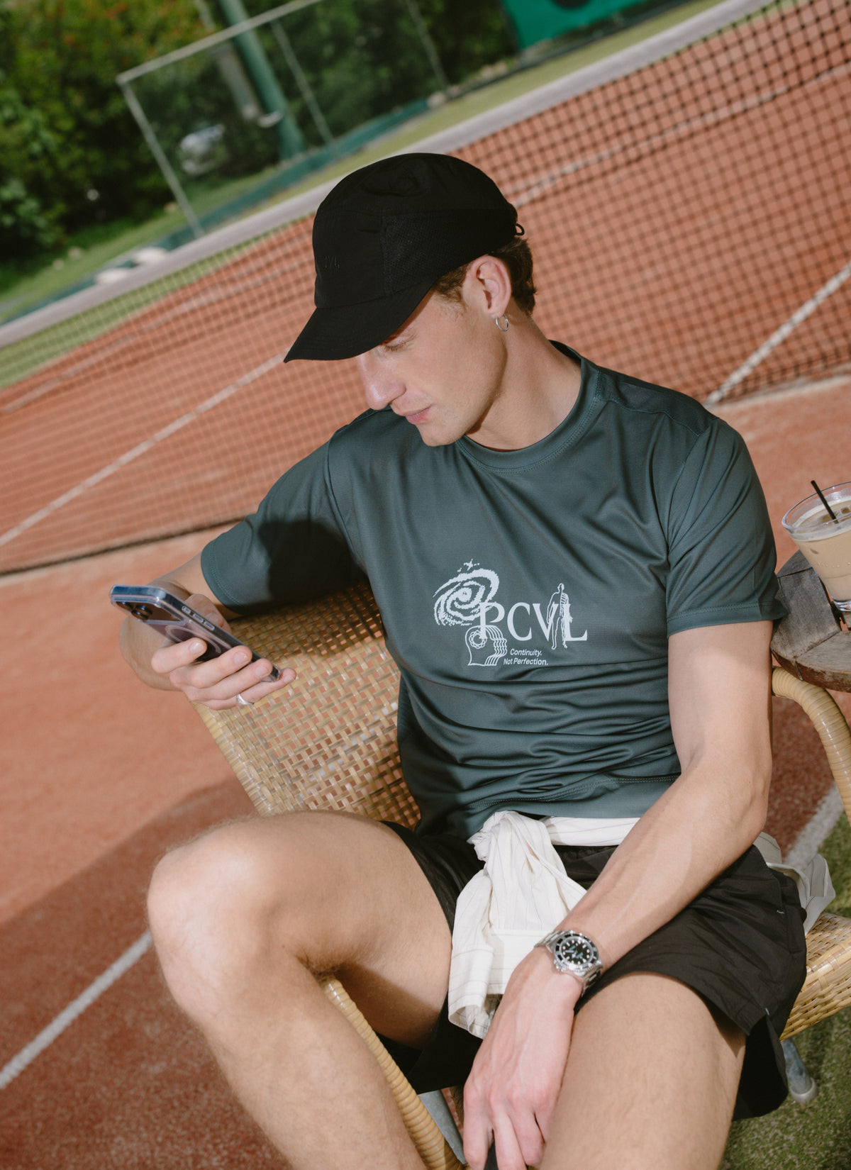Men's Performance Top - PCVL Printed - Forest | Percival