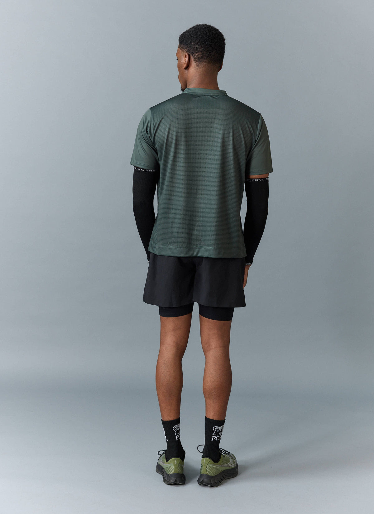 Men's Performance Top - PCVL Printed - Forest | Percival