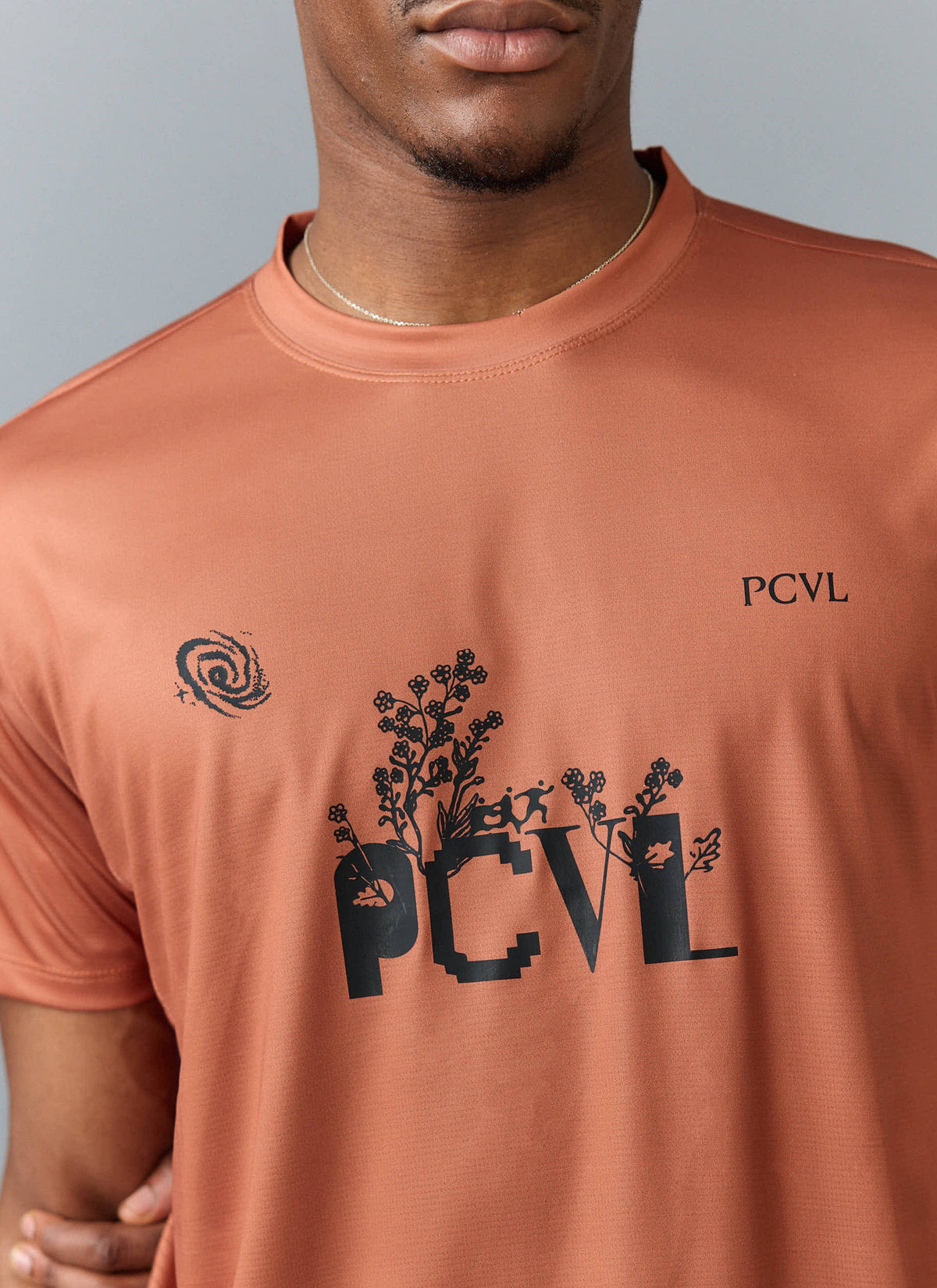 Men's PCVL Printed Performance Top - Rust | Percival