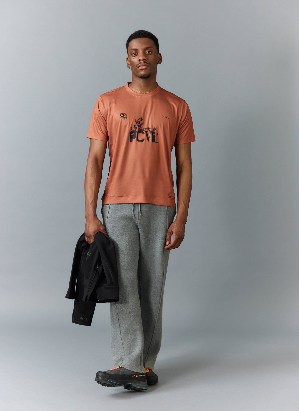Men's PCVL Printed Performance Top - Rust | Percival