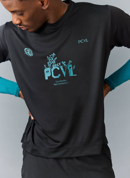 Men's PCVL Printed Performance Top - Black | Percival