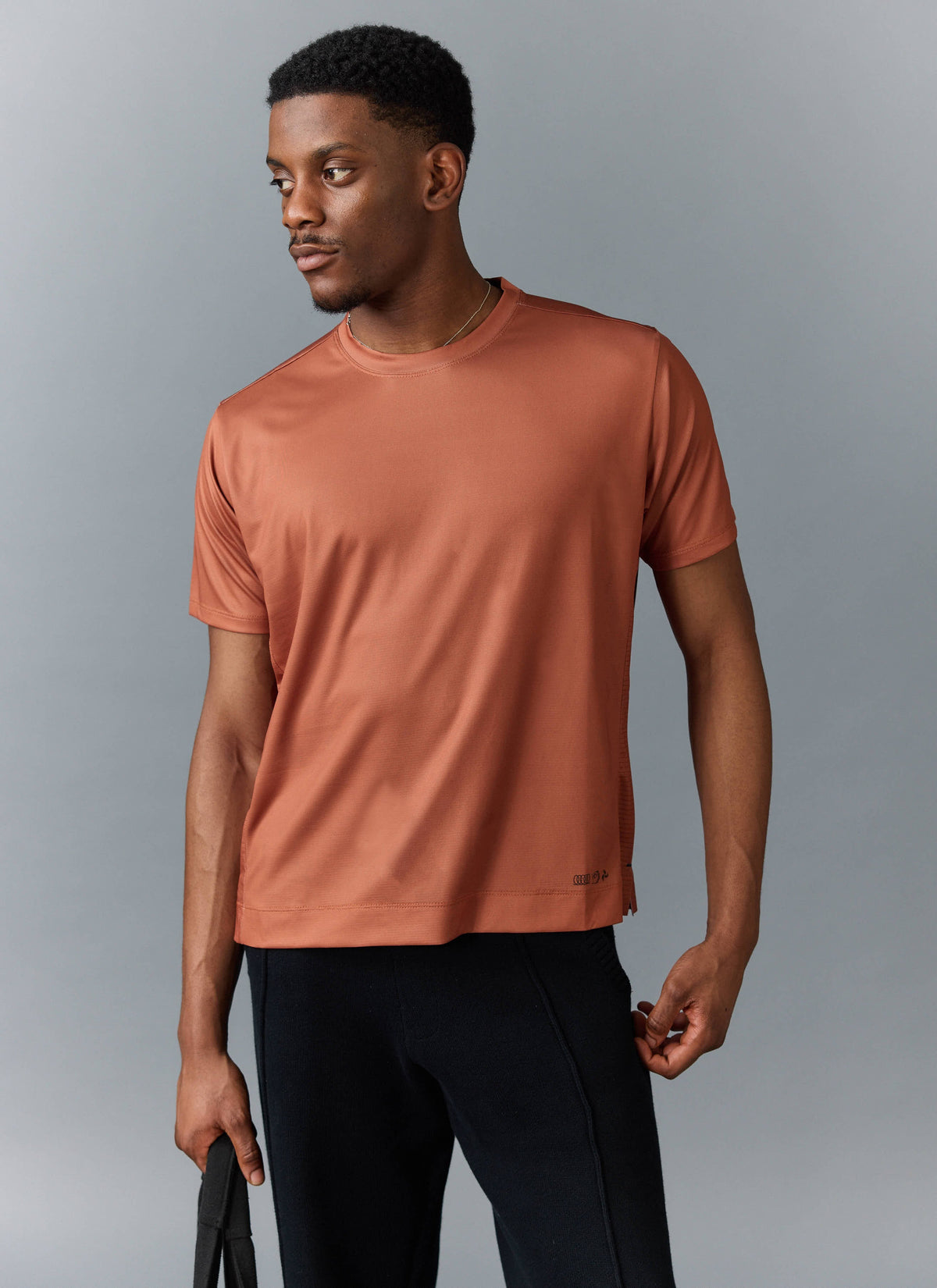 Men's PCVL Performance Top - Rust - Breathable Training Wear | Percival
