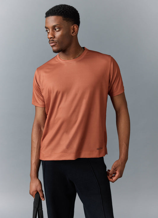 Men's PCVL Performance Top - Rust - Breathable Training Wear | Percival