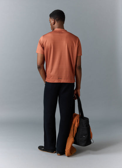 Men's PCVL Performance Top - Rust - Breathable Training Wear | Percival