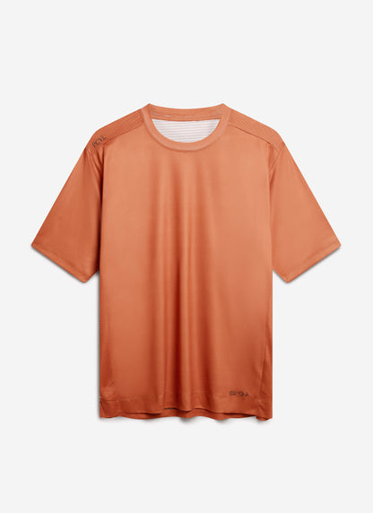 Men's PCVL Performance Top - Rust - Breathable Training Wear | Percival