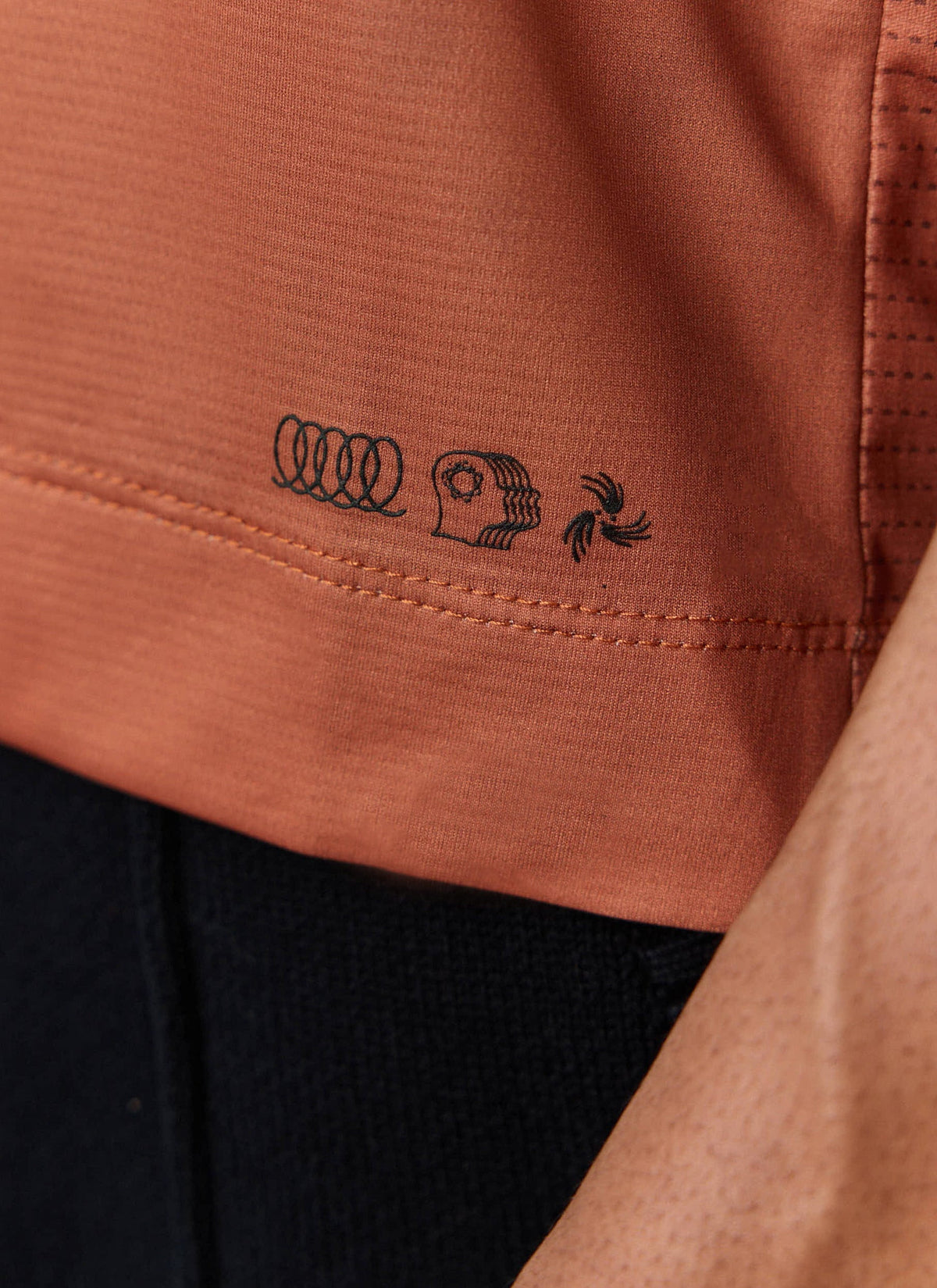 Men's PCVL Performance Top - Rust - Breathable Training Wear | Percival