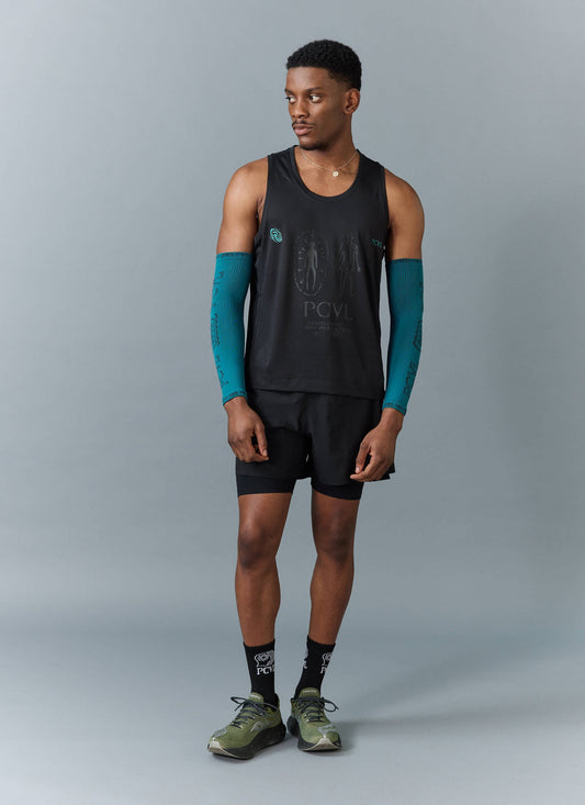 Men's Compression Arm Sleeves - PCVL - Blue | Percival