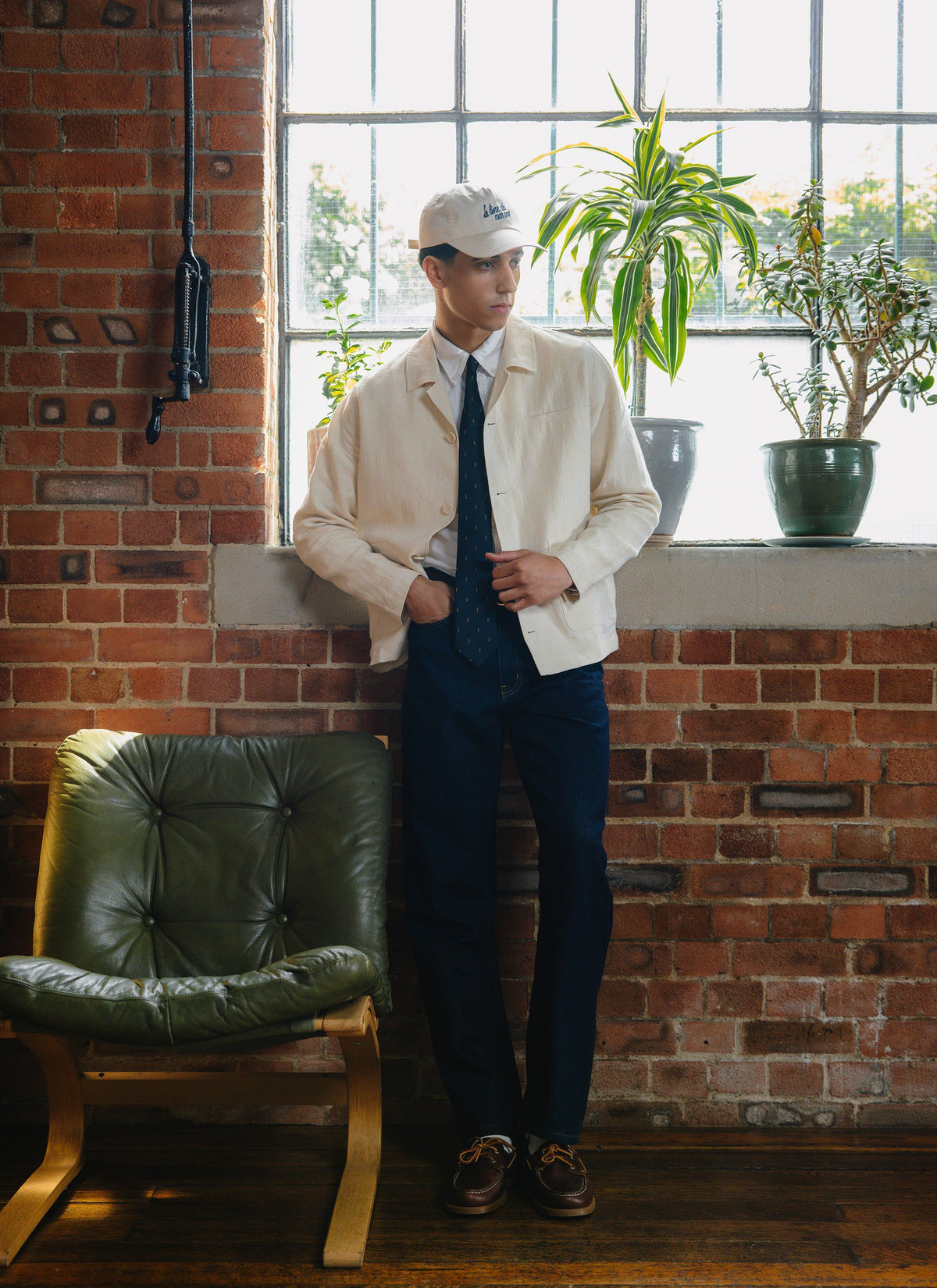 Relaxed Linen Overshirt - Stone | Percival