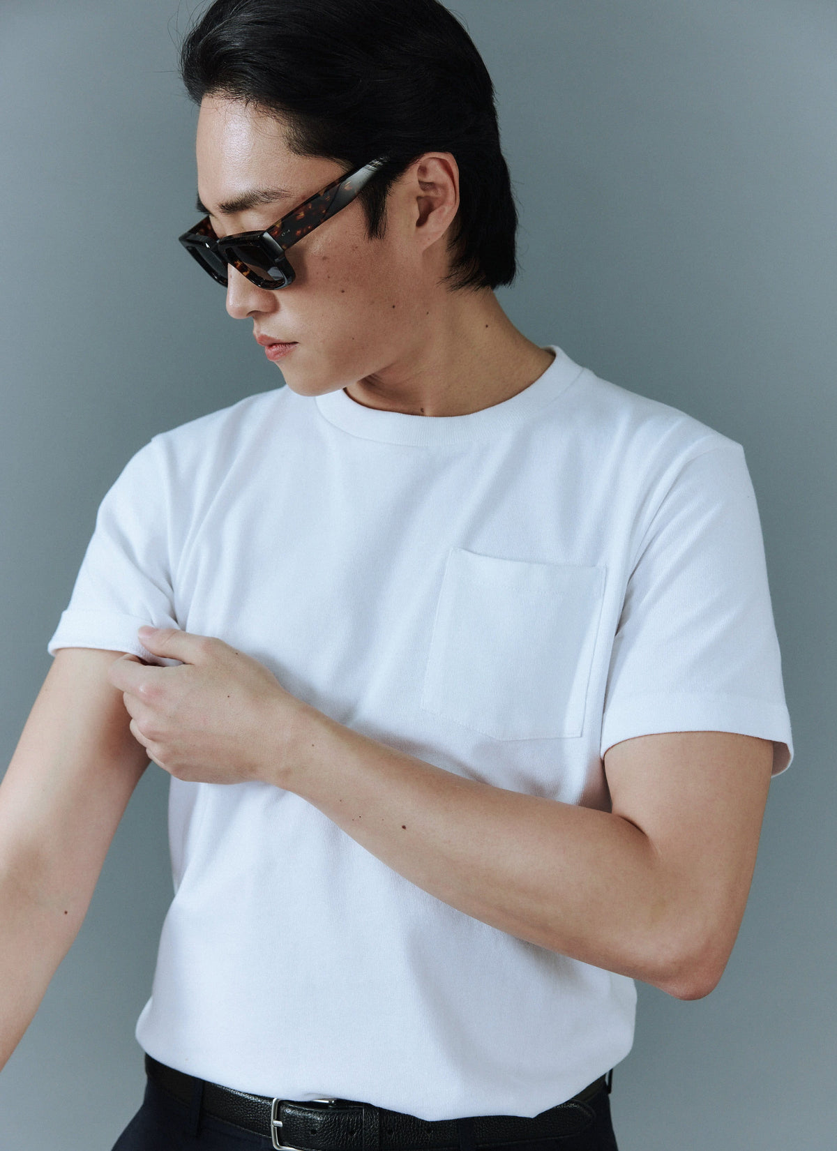 Short Sleeve Pocket T Shirt - Organic Cotton - White | Percival