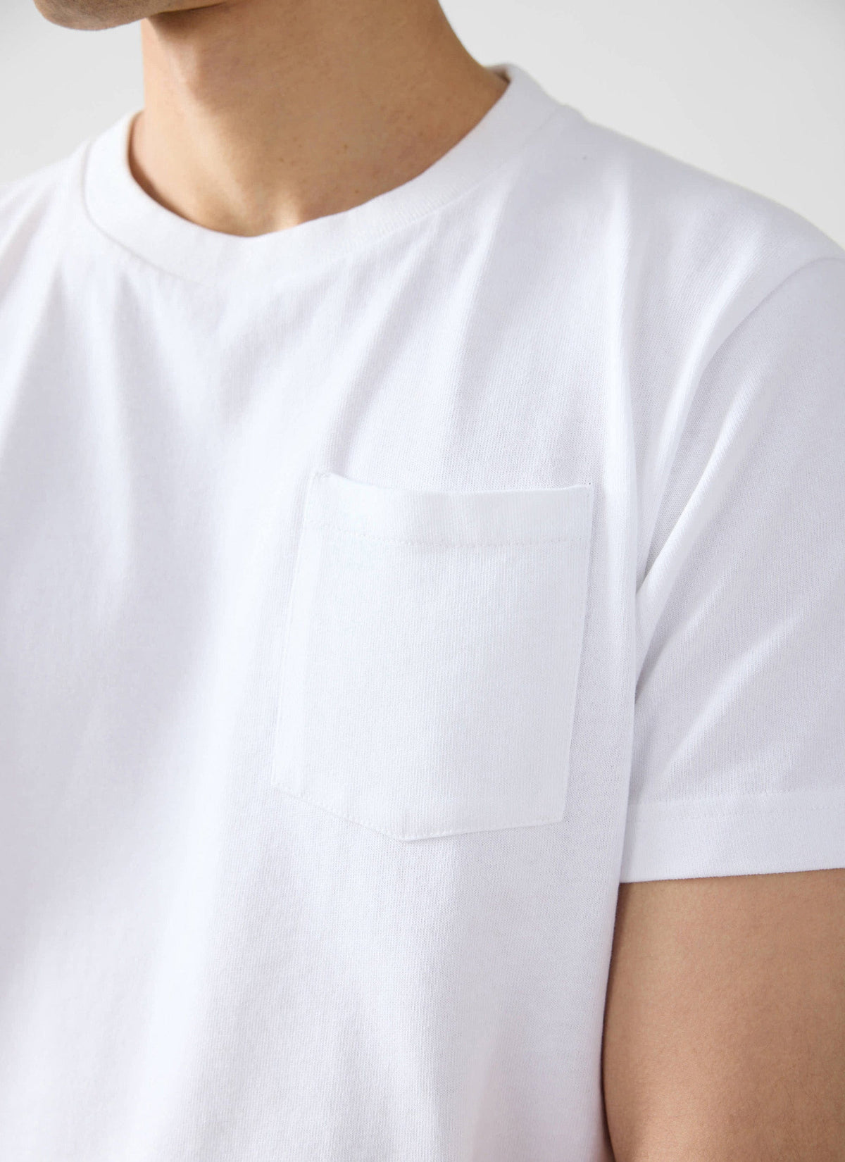 Short Sleeve Pocket T Shirt - Organic Cotton - White | Percival