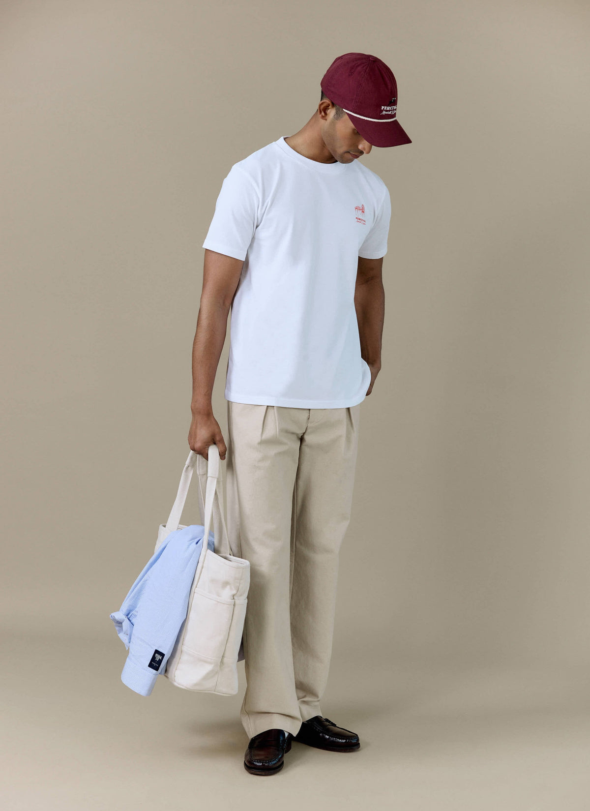 Men's Graphic T Shirt - Fine Wines - Cotton - White | Percival