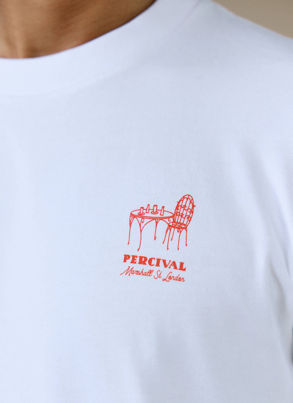 Men's Graphic T Shirt - Fine Wines - Cotton - White | Percival