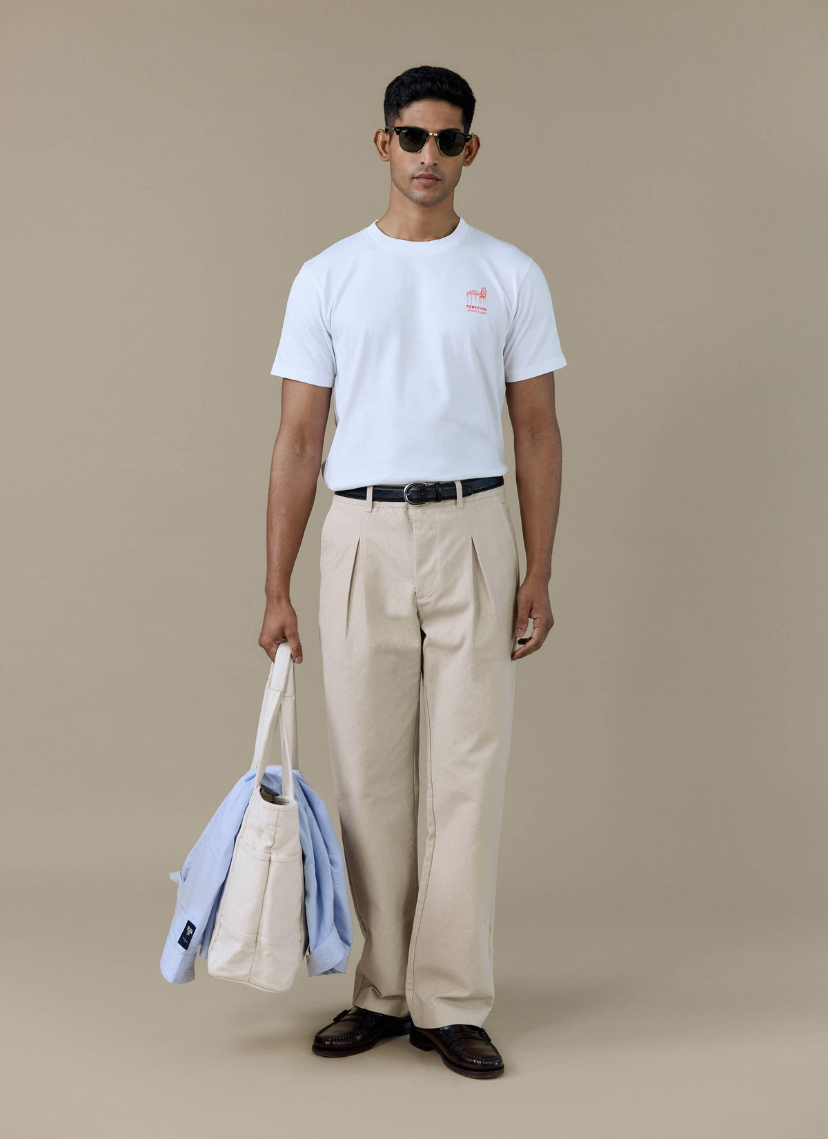Men's Graphic T Shirt - Fine Wines - Cotton - White | Percival