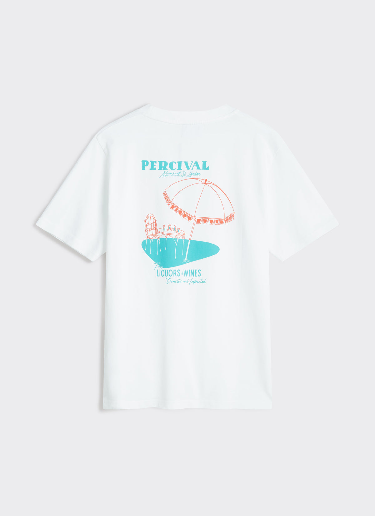 Men's Graphic T Shirt - Fine Wines - Cotton - White | Percival